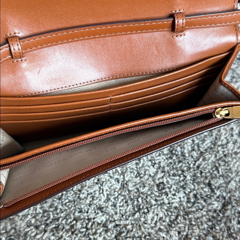 Ralph Lauren Brown Leather Crossbody Bag - Picture 5 of 6